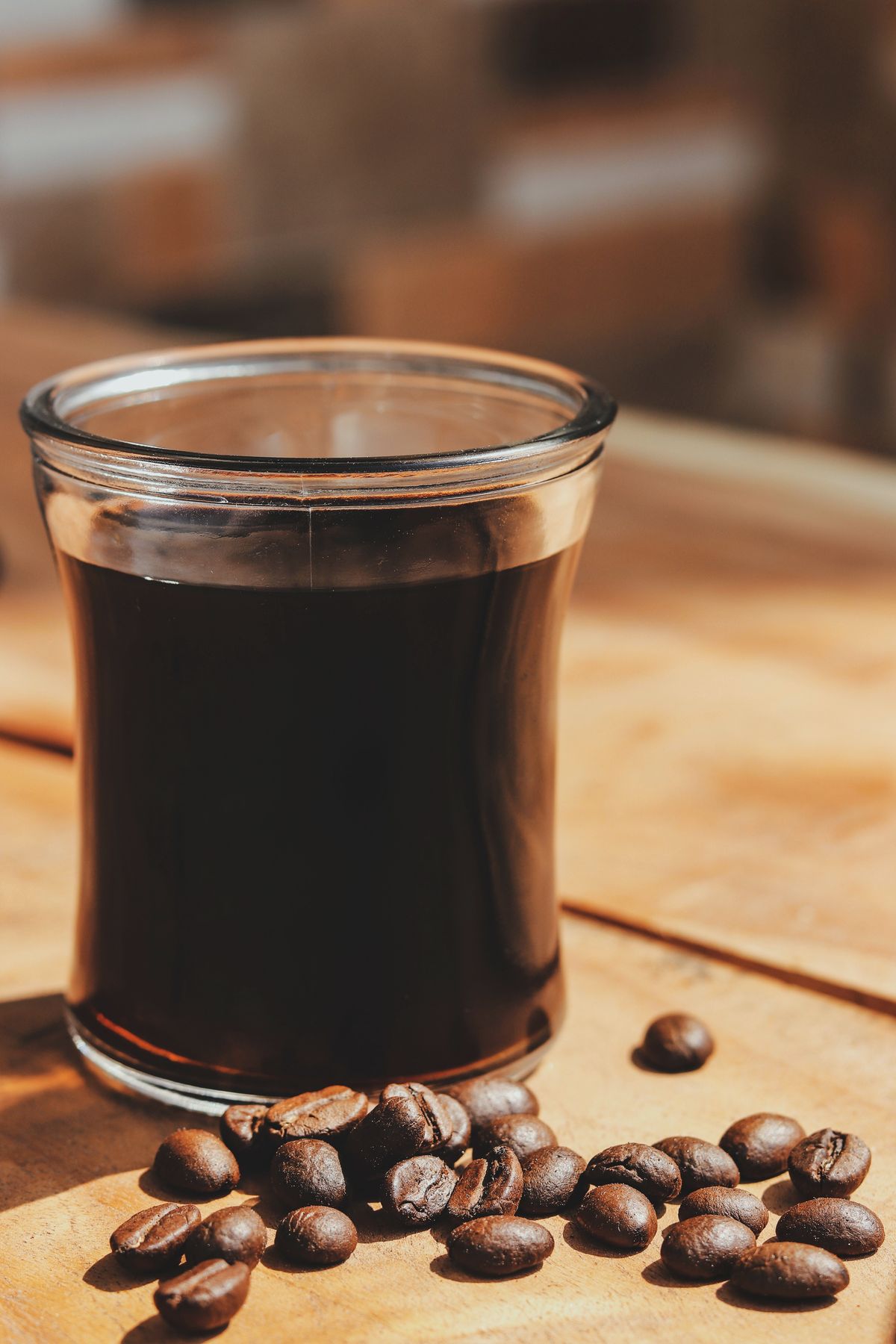 Espresso et grains de café torréfiés