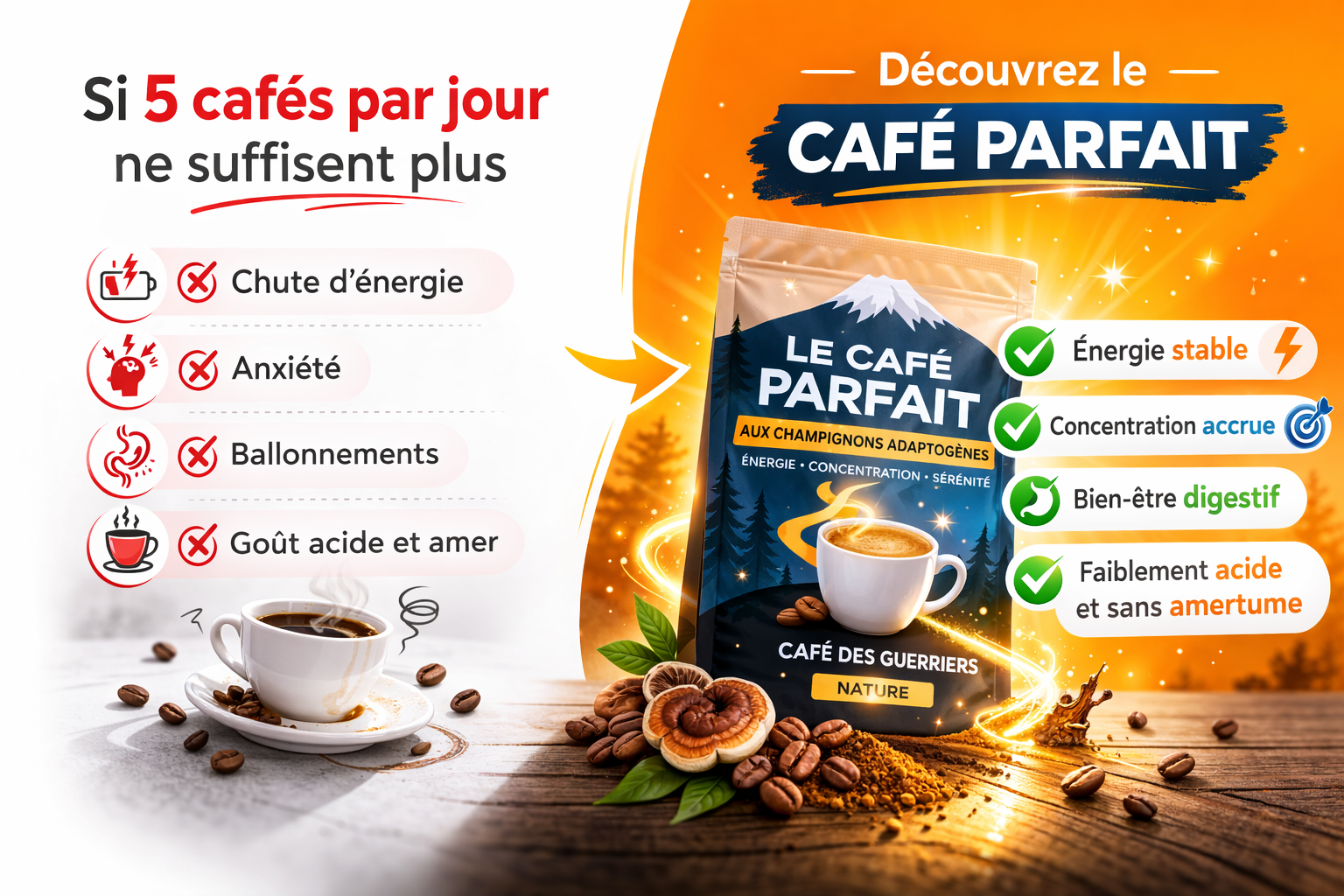 Café adaptogène vs Café classique : quelles différences ?